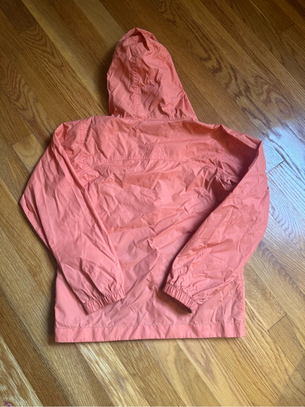 Kids Lightweight Hooded Rain Jacket - Coral